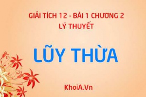 Lũy thừa là gì? Tính chất của lũy thừa với số mũ thực, căn bậc n và tính chất căn bậc n - Toán 12 bài 1